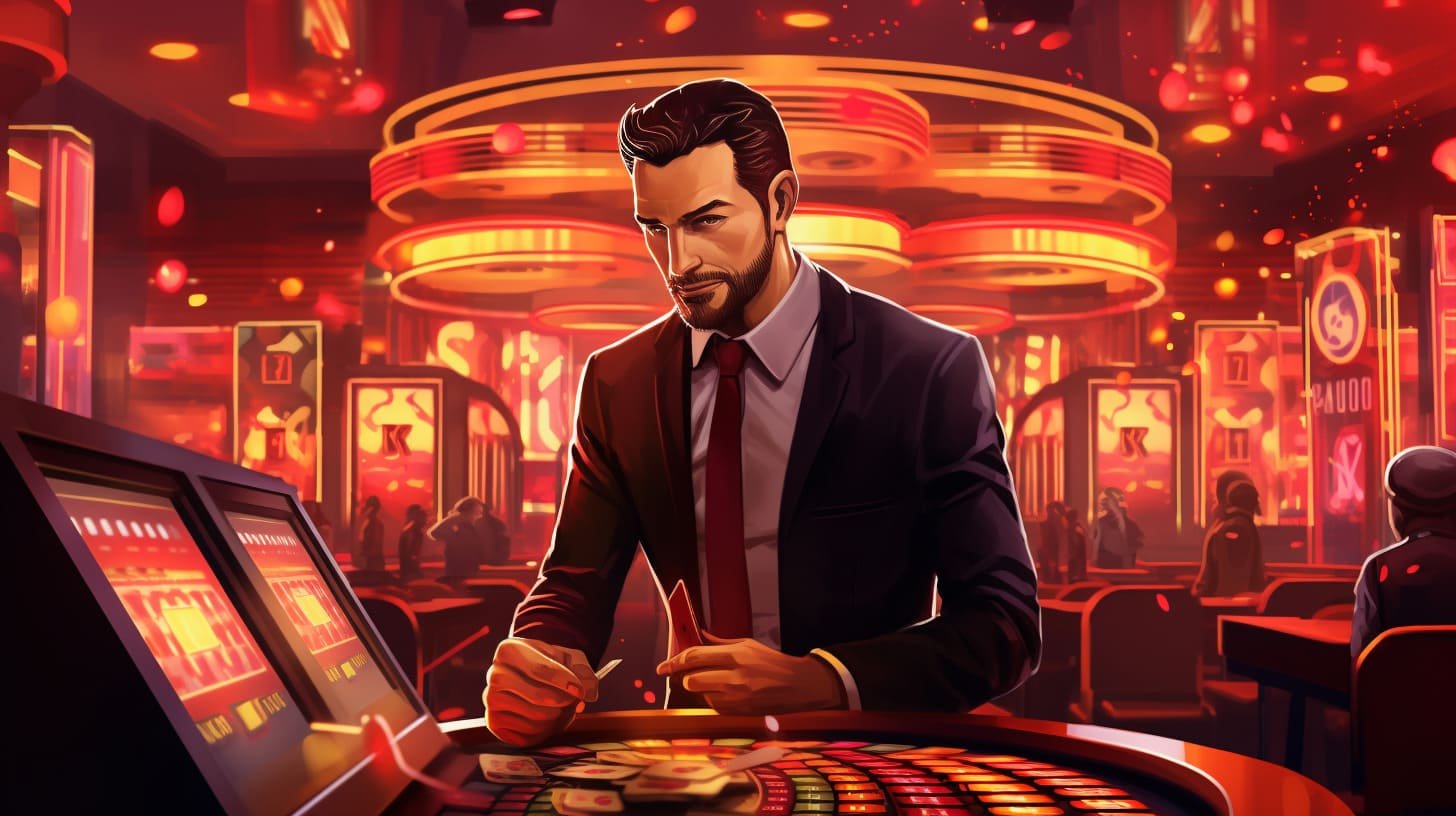 Live dealer calling Lottery numbers on fortune88 slot HD broadcast